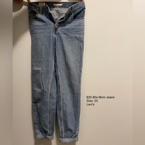 Levi's Light Blue High-Rise Mom Jeans